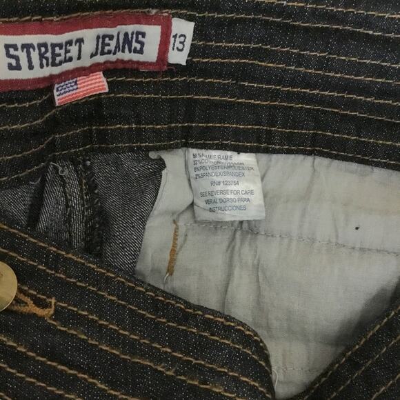 Street Trouser Jeans Low Waist Black Wash Stretchy Straight Womens 13 NWT Y2K - Picture 5 of 10